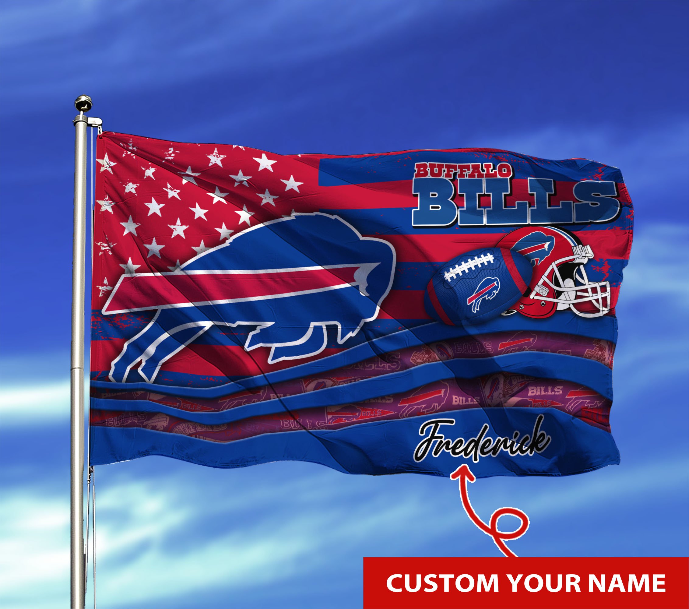 Buffalo Bills Custom Flag3x5ft For This Season TU26897